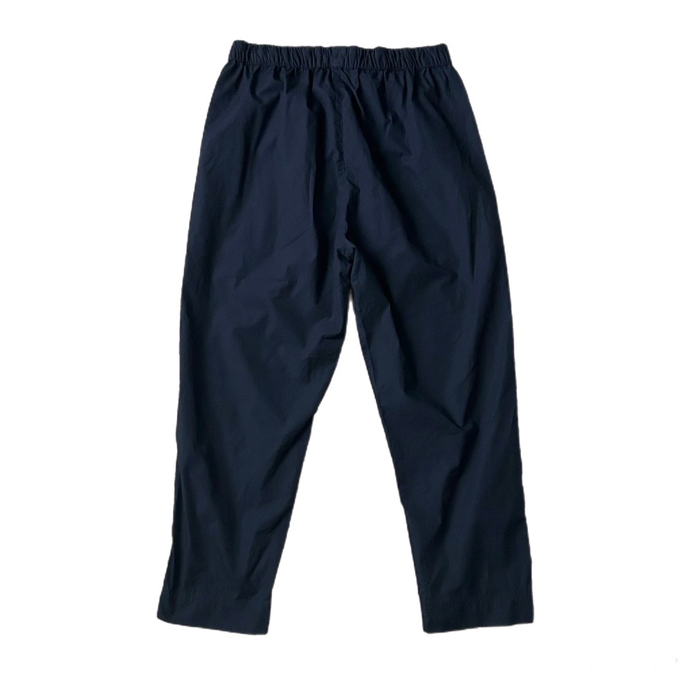 Quince Womens Navy Blue 100% Organic Cotton Poplin Pull On Pants Size Medium - Picture 3 of 7